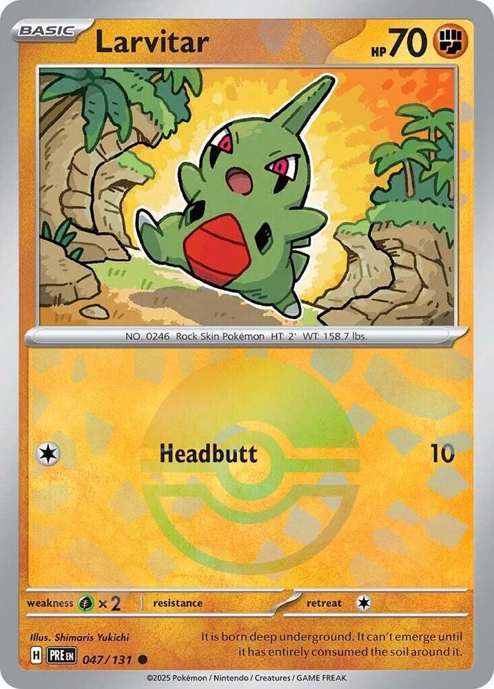 Larvitar (047/131) (Poke Ball Pattern) [Scarlet &amp; Violet: Prismatic Evolutions] 