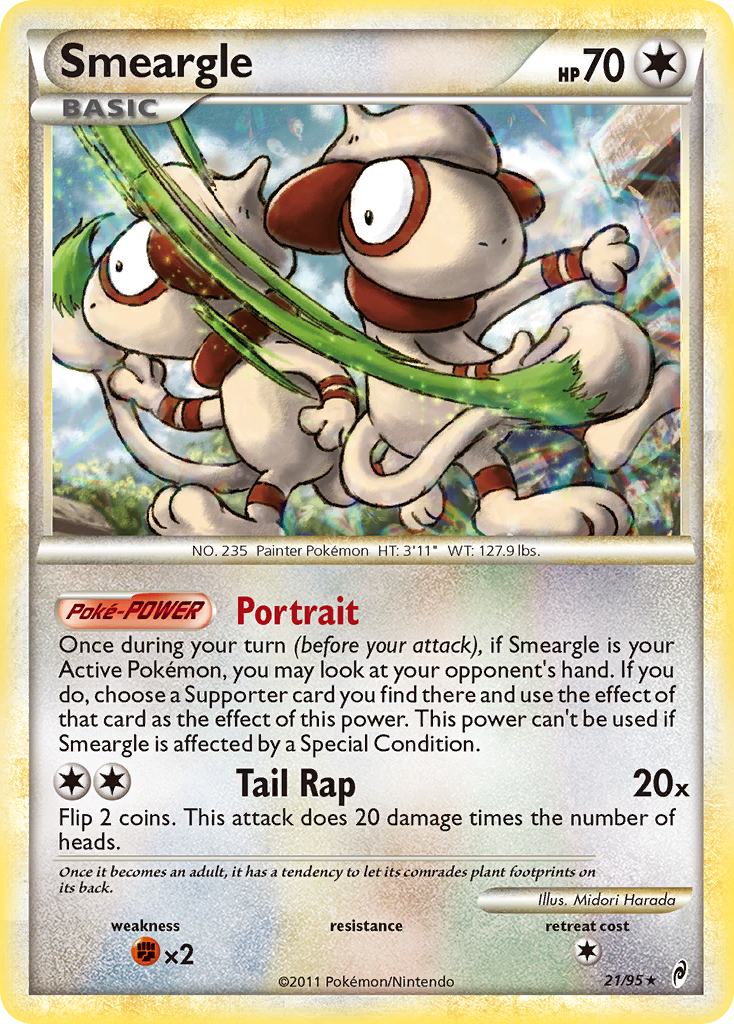 Smeargle (21/95) [HeartGold &amp; SoulSilver: Call of Legends] 