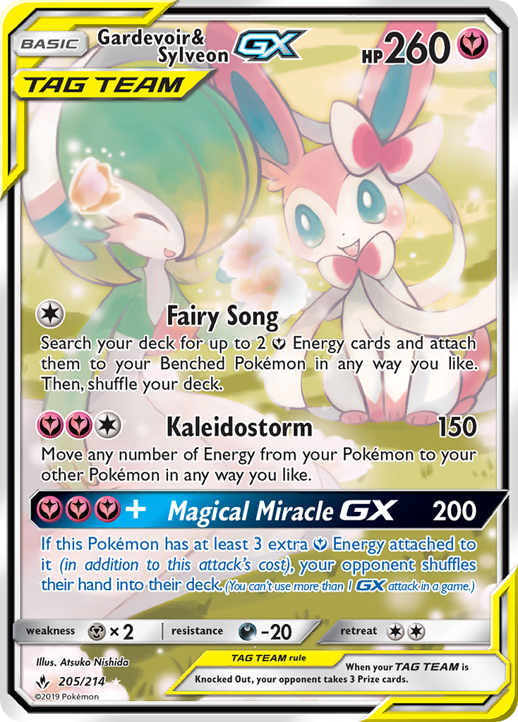 Gardevoir &amp; Sylveon GX (205/214) [Sun &amp; Moon: Unbroken Bonds] 