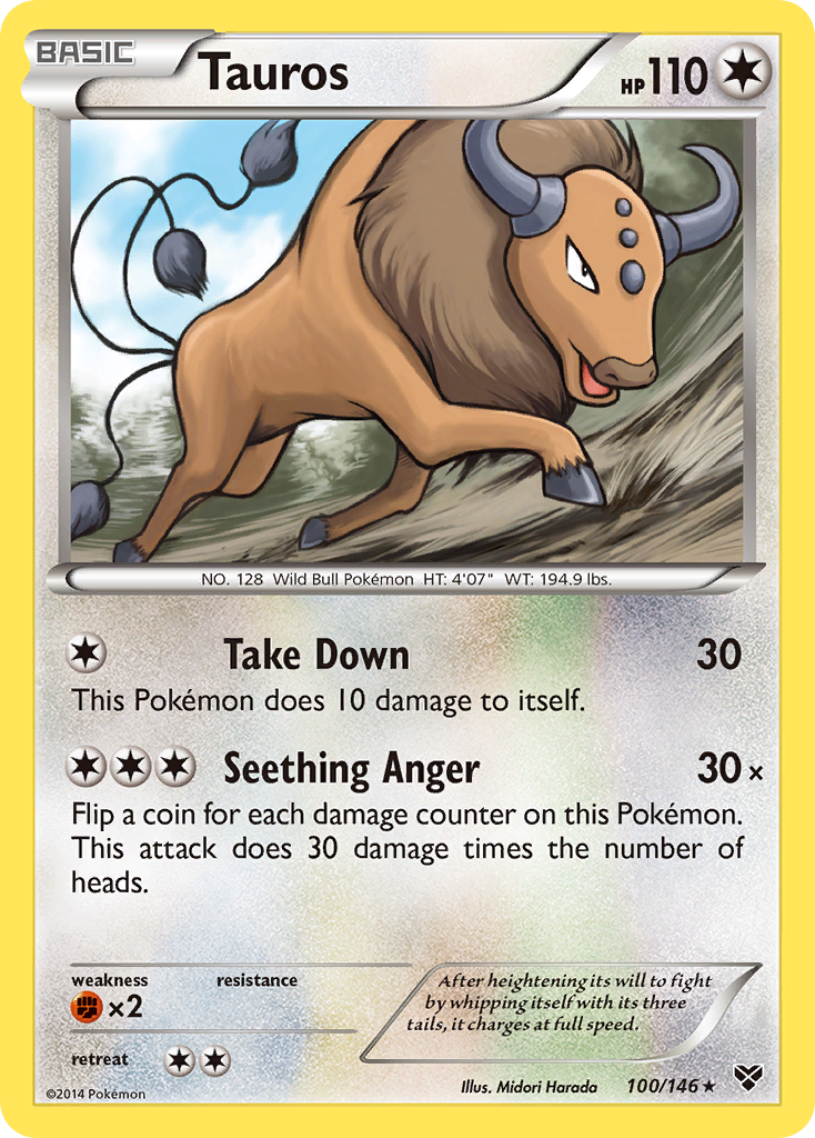 Tauros (100/146) [XY: Base Set] 
