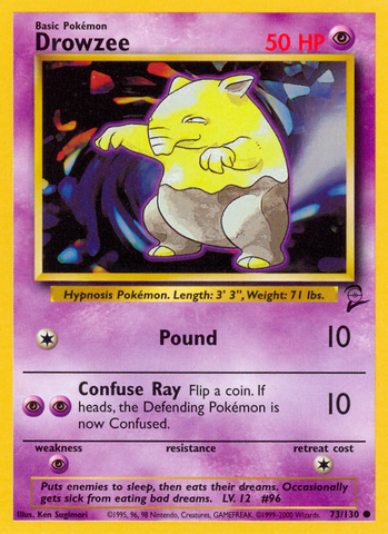 Drowzee (73/130) [Base Set 2] 