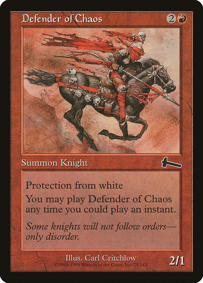 Defender of Chaos [Urza's Legacy] 