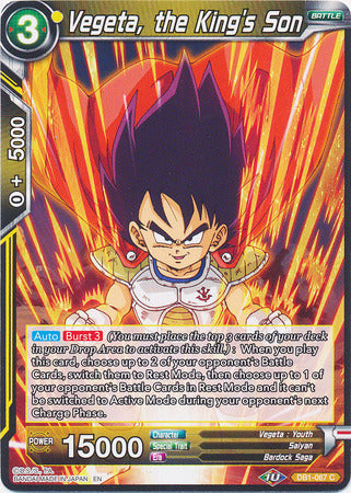 Vegeta, the King's Son (DB1-067) [Dragon Brawl] 