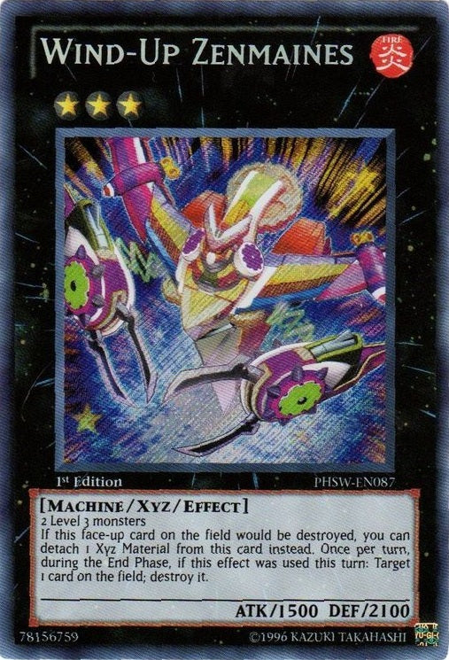 Wind-Up Zenmaines [PHSW-EN087] Secret Rare 
