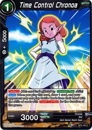 Time Control Chronoa (BT4-104) [Colossal Warfare] 