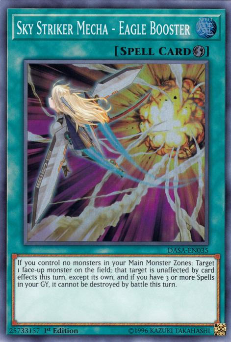 Sky Striker Mecha - Eagle Booster [DASA-EN035] Super Rare 