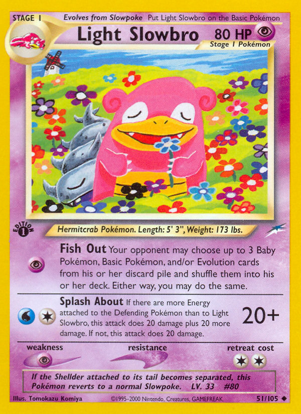 Light Slowbro (51/105) [Neo Destiny 1st Edition] 