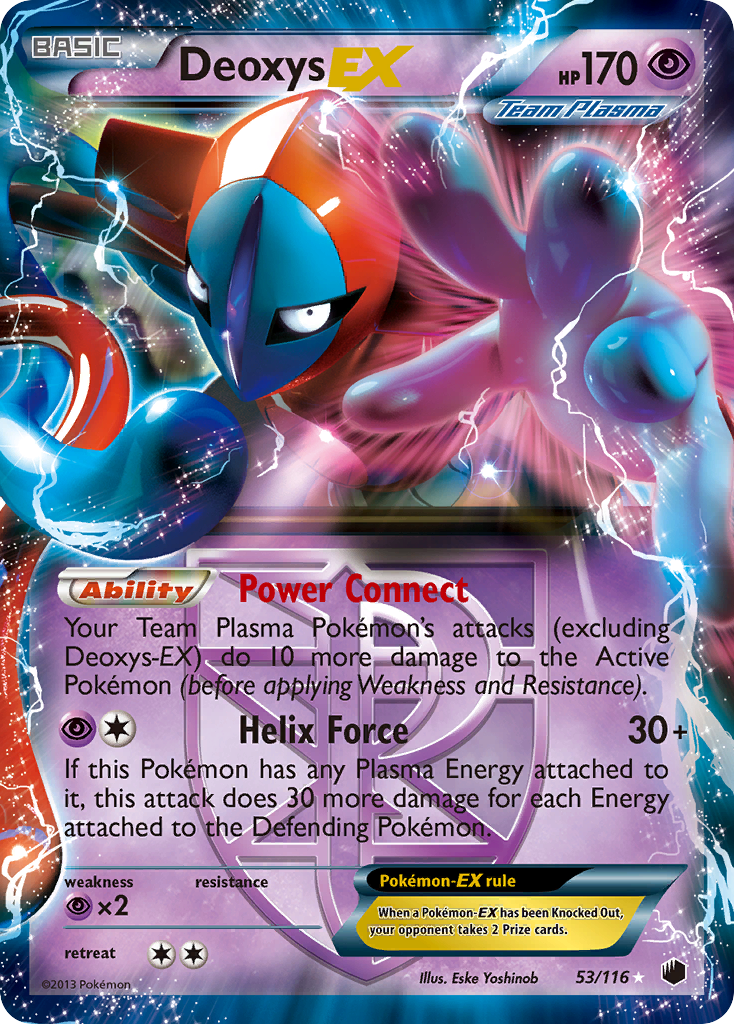Deoxys EX (53/116) [Black &amp; White: Plasma Freeze] 