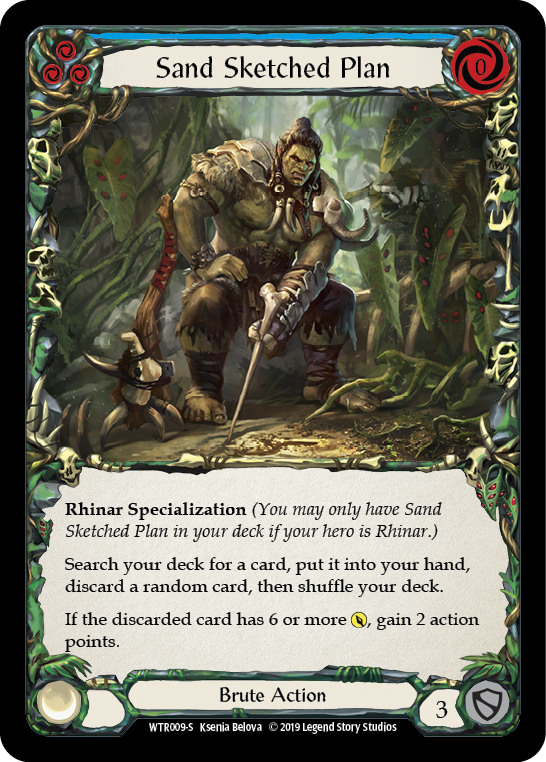 Sand Sketched Plan [WTR009-S] (Welcome to Rathe) Alpha Print Rainbow Foil 