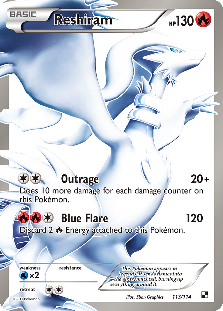 Reshiram (113/114) [Black &amp; White: Base Set] 