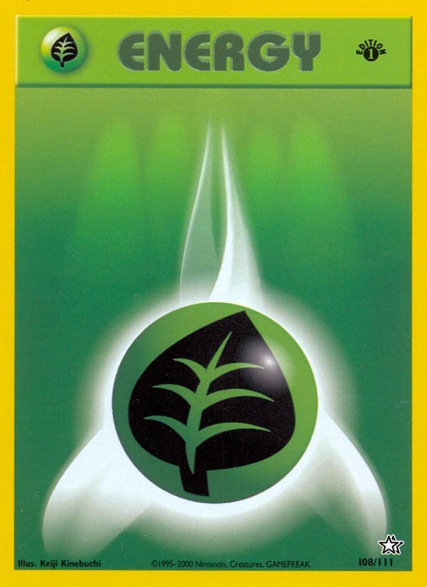 Grass Energy (108/111) [Neo Genesis 1st Edition] 