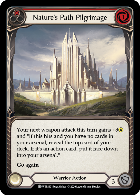 Nature's Path Pilgrimage (Red) [U-WTR147] (Welcome to Rathe Unlimited) Unlimited Rainbow Foil 