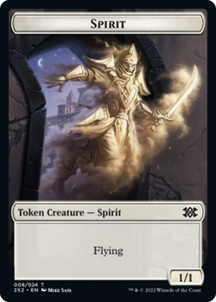 Boar // Spirit (008) Double-Sided Token [Double Masters 2022 Tokens] 