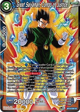 Great Saiyaman, Combo of Justice (BT14-039) [Cross Spirits] 