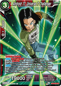 Android 17, Universe 7 Challenger (BT14-012) [Cross Spirits] 