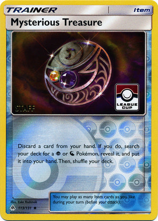Mysterious Treasure (113/131) (League Promo Staff) [Sun &amp; Moon: Forbidden Light] 