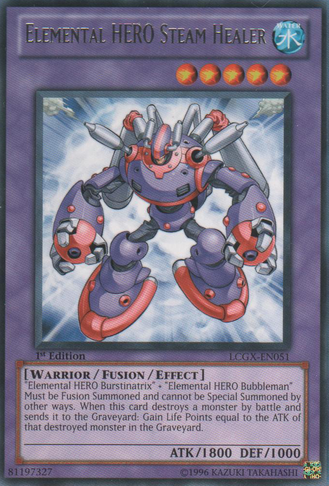 Elemental HERO Steam Healer [LCGX-EN051] Rare 