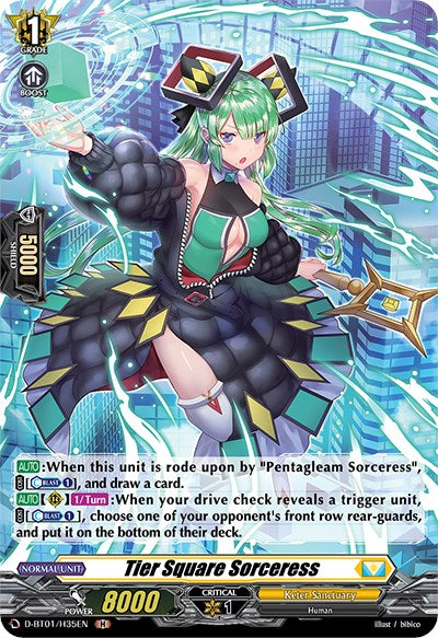 Tier Square Sorceress (D-BT01/H35EN) [Genesis of the Five Greats]