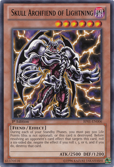 Skull Archfiend of Lightning [BP01-EN006] Rare 