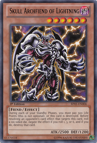 Skull Archfiend of Lightning [BP01-EN006] Rare 