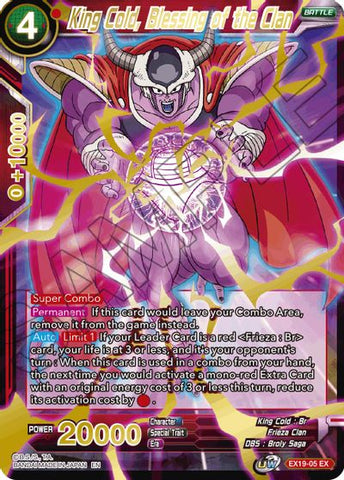 King Cold, Blessing of the Clan (EX19-05) [Special Anniversary Set 2021] 