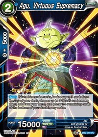 Agu, Virtuous Supremacy (Divine Multiverse Draft Tournament) (DB2-060) [Tournament Promotion Cards] 