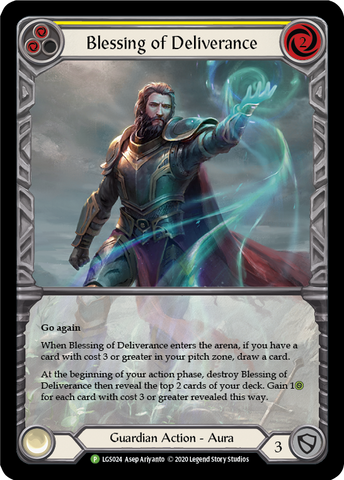 Blessing of Deliverance (Yellow) [LGS024] (Promo) Rainbow Foil 
