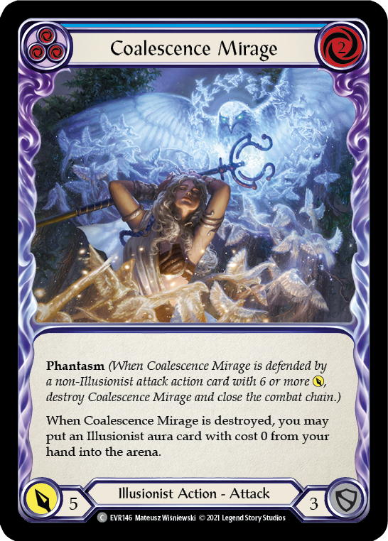Coalescence Mirage (Blue) [EVR146] (Everfest) 1st Edition Rainbow Foil 