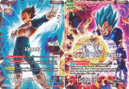Vegeta // Saiyan Bond Vegeta (TB1-001) [The Tournament of Power] 