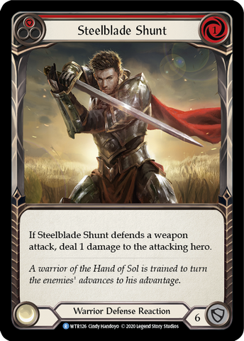 Steelblade Shunt (Red) [U-WTR126] (Welcome to Rathe Unlimited) Unlimited Rainbow Foil 