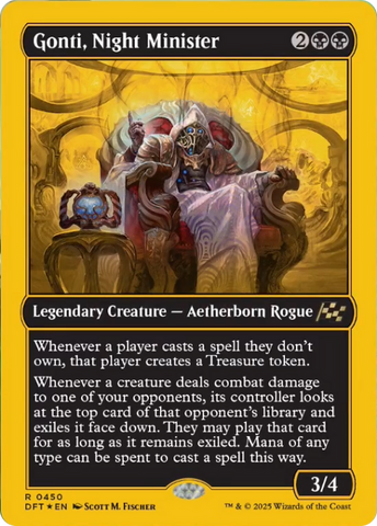 Gonti, Night Minister (First-Place Foil) [Aetherdrift] 