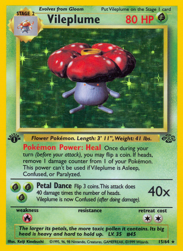 Vileplume (15/64) [Jungle 1st Edition] 