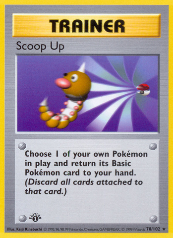 Scoop Up (78/102) (Shadowless) [Base Set 1st Edition] 