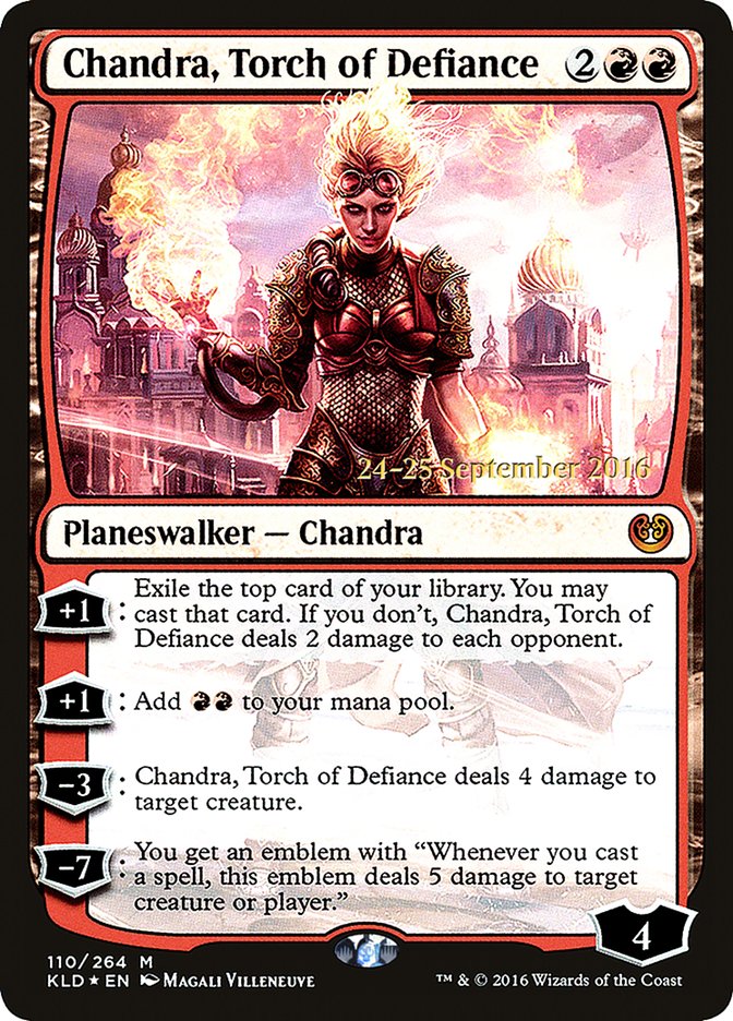 Chandra, Torch of Defiance [Kaladesh Prerelease Promos] 