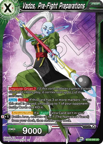 Vados, Pre-Fight Preparations (BT16-049) [Realm of the Gods] 