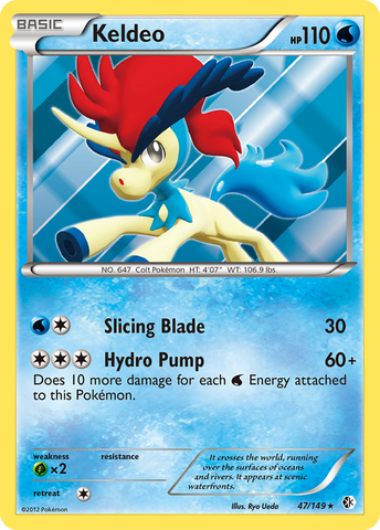 Keldeo (47/149) [Black &amp; White: Boundaries Crossed] 