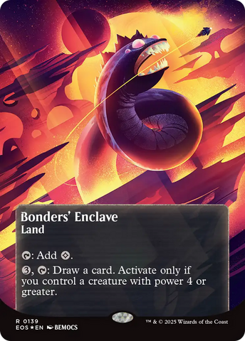 Bonders' Enclave (0136) (Borderless) (Galaxy Foil) [Edge of Eternities: Stellar Sights] 
