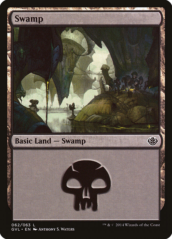 Swamp (62) (Garruk vs. Liliana) [Duel Decks Anthology] 