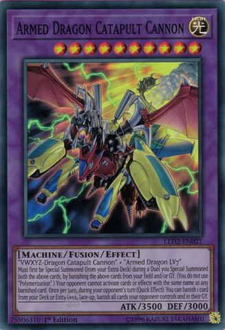 Armed Dragon Catapult Cannon [LED2-EN021] Super Rare 
