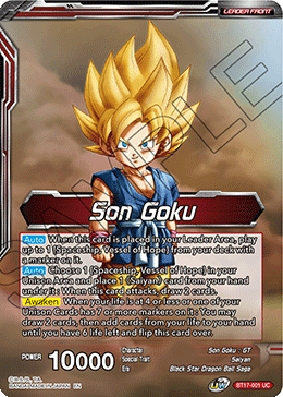 Son Goku // Son Goku, Pan, and Trunks, Space Adventurers (BT17-001) [Ultimate Squad] 
