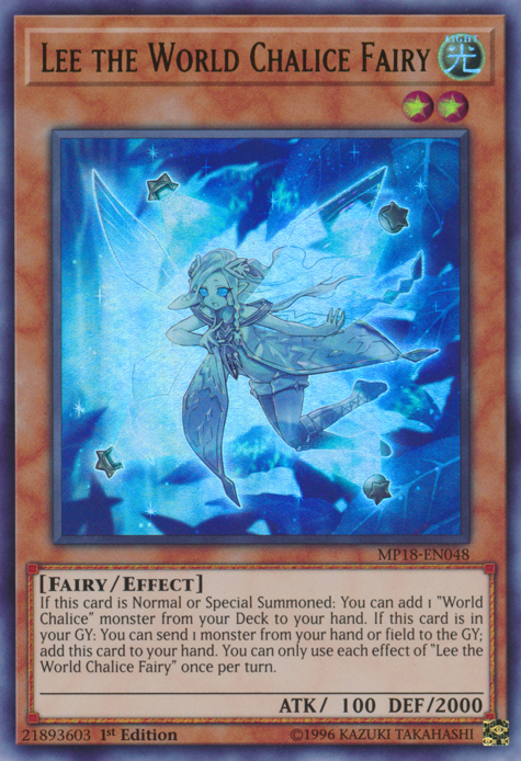 Lee the World Chalice Fairy [MP18-EN048] Ultra Rare 