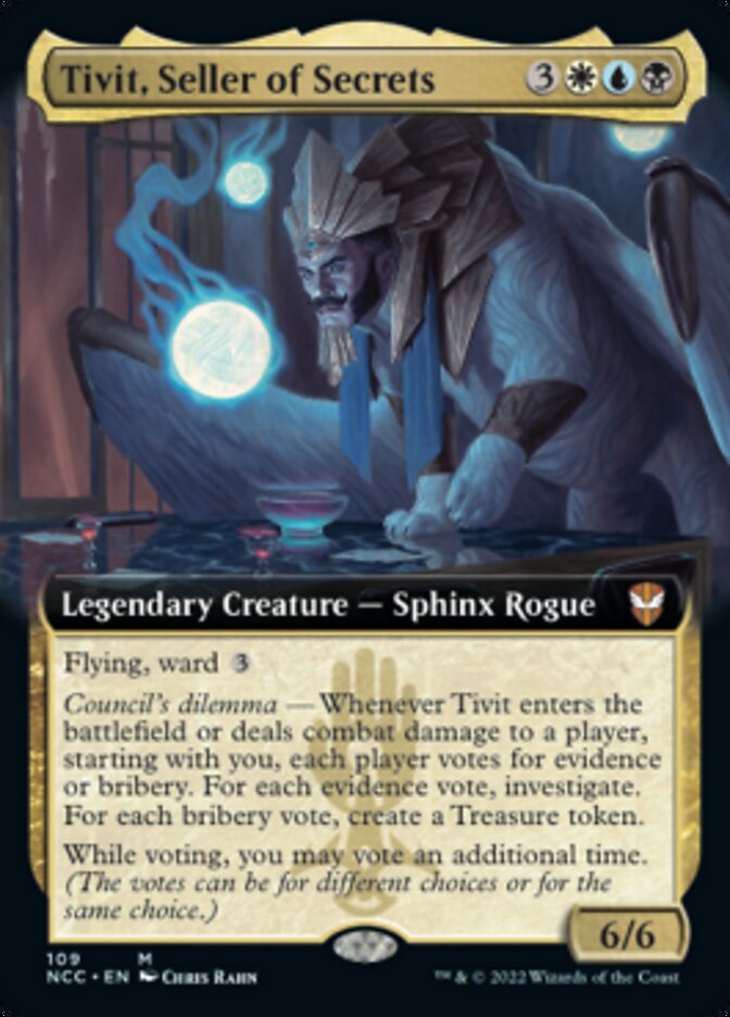 Tivit, Seller of Secrets (Extended Art) [Streets of New Capenna Commander]