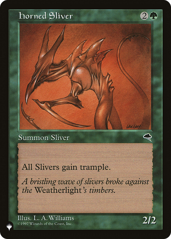 Horned Sliver [The List Reprints] 