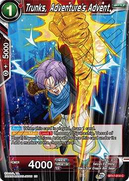 Trunks, Adventure's Advent (BT17-014) [Ultimate Squad] 