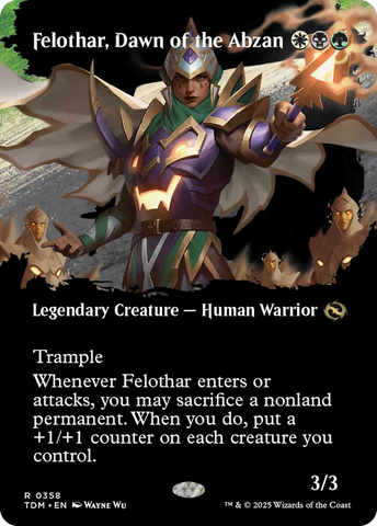 Felothar, Dawn of the Abzan (Borderless) [Tarkir: Dragonstorm] 
