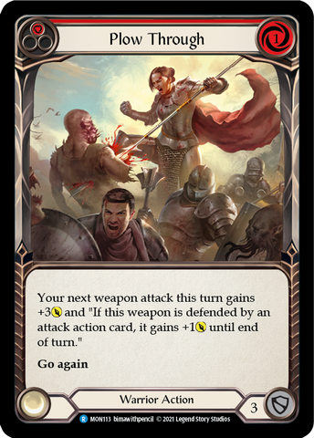 Plow Through (Red) [MON113] (Monarch) 1st Edition Normal 