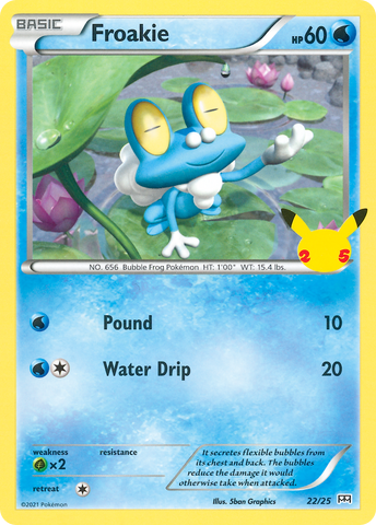 Froakie (22/25) [McDonald's 25th Anniversary] 