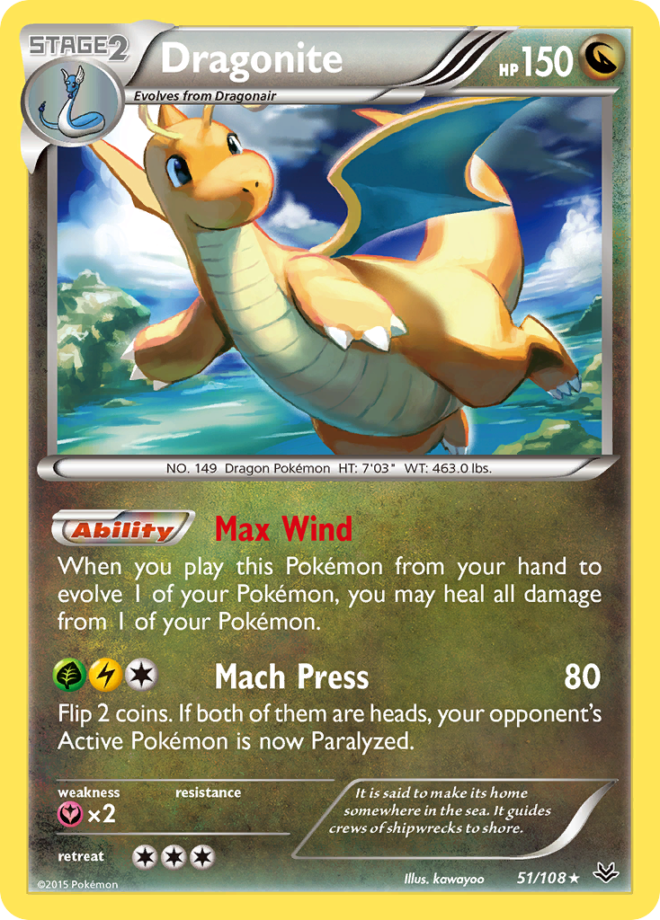 Dragonite (51/108) [XY: Roaring Skies] 
