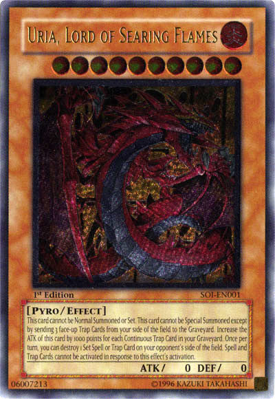 Uria, Lord of Searing Flames (UTR) [SOI-EN001] Ultimate Rare 