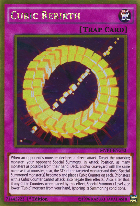 Cubic Rebirth [MVP1-ENG43] Gold Rare 